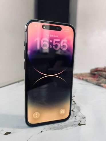 Apple iPhone: IPhone 14 Pro, Новый, 256 ГБ, Deep Purple, Зарядное устройство, Защитное стекло, Чехол, 78 % — 2