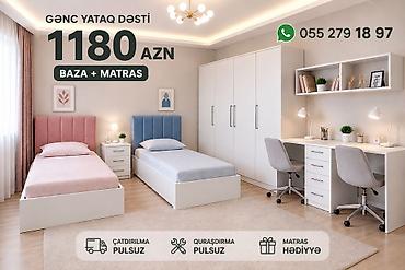 gence kreslo: Gənc yataq dəsti – funksional və harmonik dizayn Komplektin tərkibi — 1