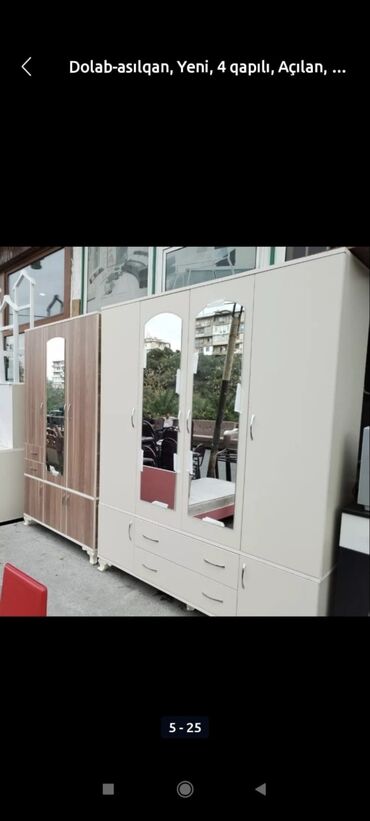Dolablar: Yeni, Açılan, 3 qapılı Düz dolab, Qarderob, paltar dolabı, Azərbaycan — 11