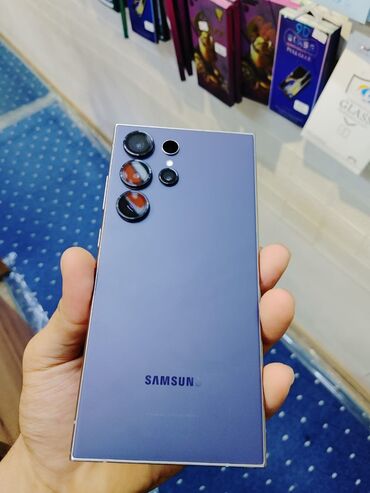 объективы для телефона: Samsung Galaxy S24 Ultra, Жаңы, 256 ГБ, түсү - Көк, 1 SIM, eSIM