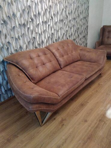 диван и кресла: Новый, Диван-кровать, 2 кресла, Диван, Без подьемного механизма, Раскладной