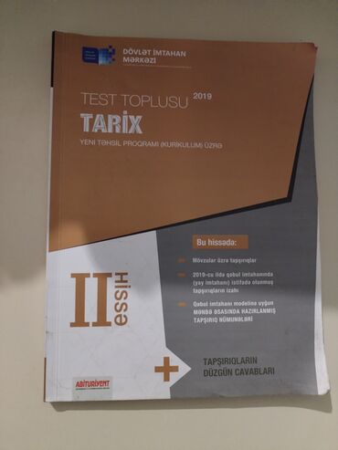 7 ci sinif rus dili kitabi: Tarix test toplusu 2 ci hissə satılır heç bir problemi yoxdu