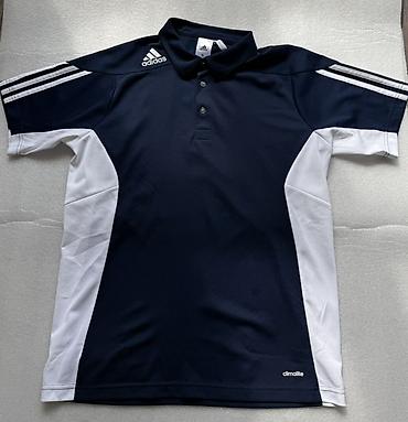 Kişi geyimləri: Adidas polo köynək – Climalite - Model: qısaqol polo - Rəng: tünd göy — 1