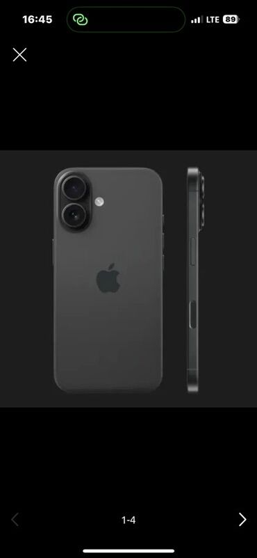 платиновые номера о: IPhone 16, Новый, 128 ГБ, Черный, Коробка, 100 %