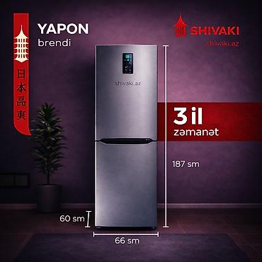 Soyuducular: Yeni 2 qapılı Shivaki Soyuducu Satılır, rəng - Ağ, Təkərli — 2