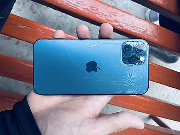 Apple iPhone: IPhone 12 Pro, Б/у, 128 ГБ, Pacific Blue, Чехол, 100 % — 1