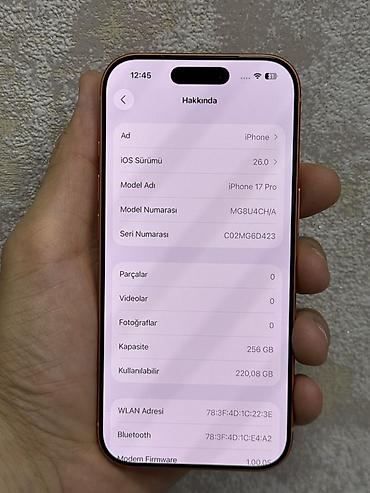 ipod classic 7: IPhone 17 Pro, 256 GB, Narıncı — 3