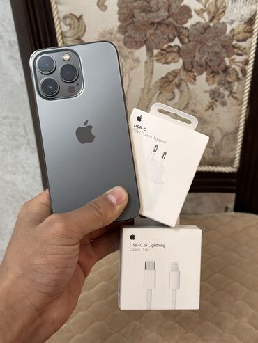 куплю телефон не дорого: IPhone 13 Pro, Б/у, 256 ГБ, Графит, Зарядное устройство, Защитное стекло, Чехол, 78 %