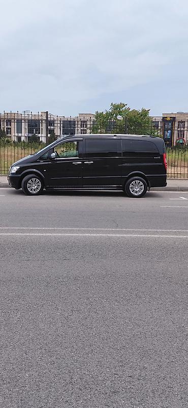 vito 115: Mercedes-Benz Vito (uzun baza) – qara rəng, 7/8 yerlik komfortlu — 3