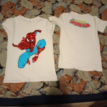 T-shirts: Round neck, Short sleeve, Spiderman