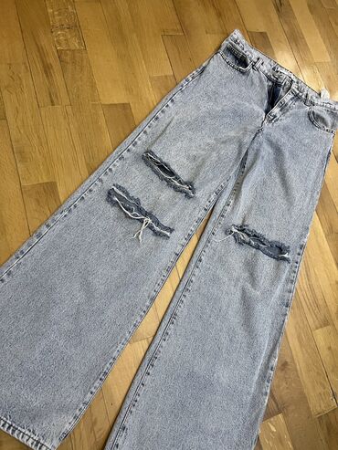 женские джинсы с высокой талией: Джинсы 0101 Brand, S (EU 36), цвет - Серый