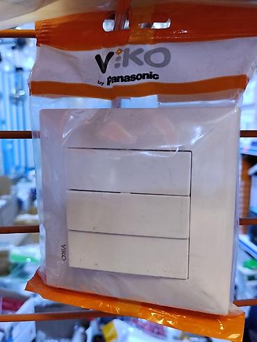 Внутренняя отделка: Выключатель Viko by Panasonic, трёхклавишный, накладной/встраиваемый — 1
