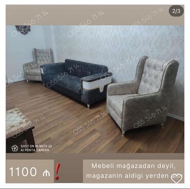 Divan və kreslo dəstləri: Yeni, Divan, 2 kreslo