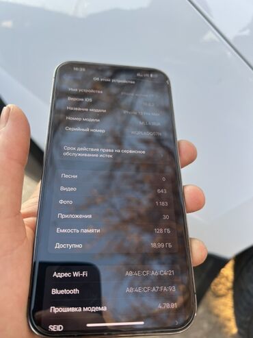 Apple iPhone: IPhone 13 Pro Max, Б/у, Графит, Чехол, 81 % — 9