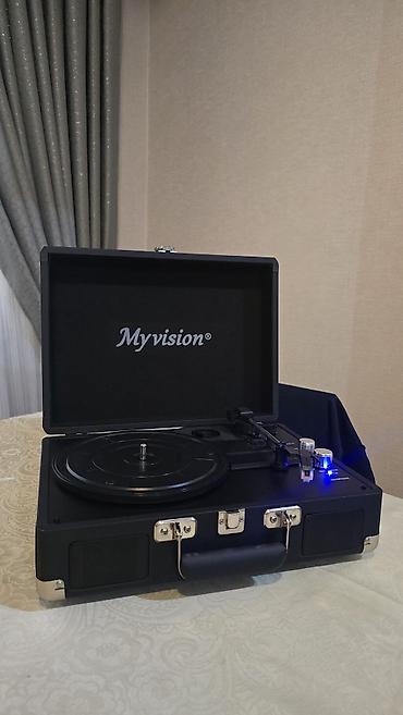 patefon: Myvision portativ vinil pleyer (kofertipli) - Kofertipli dizayn — 2