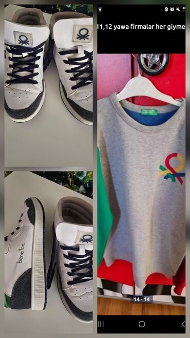 Svitşotlar: Kişi/qadın casual üst geyimləri dəsti 1) Neon sarı kapüşonlu — 30