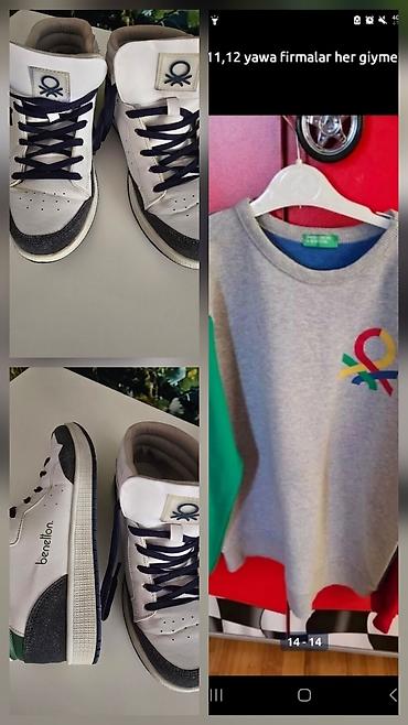 Uşaqlar üçün digər geyimlər: Uşaq geyim dəsti – 11–12 yaş Tərkib: - Sweatshirt: boz rəngdə — 18