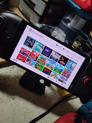 Nintendo Switch: Nintendo Switch oled чипованная (прошитая) встроенная память 64гб+64гб — 4