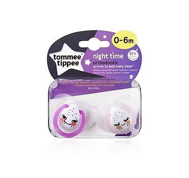 соска беби нова: Пустышки Tommee Tippee Night Time, 0–6 мес, ортодонтические (набор 2 — 1