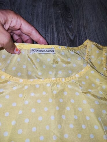 čipkane majice: L (EU 40), Silk, Dots, color - Yellow