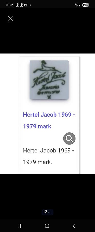 Kompleti posuđa: Solja za kafu,caj 1969 do 1979g Hartel Jacob Bavaria. Kolekcionarska — 11