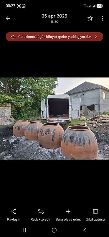 Bağ və bostan üçün digər məhsullar: Astara təndiri. Şəhərə və rayonlara çatdırılma var, hər ölçüdə təndir — 7