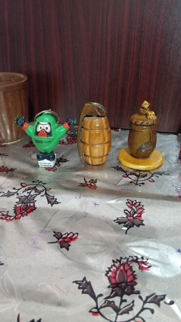 Digər ev dekoru: Dekorativ suvenir dəsti - Müxtəlif materiallardan hazırlanmış 7 ədəd — 2