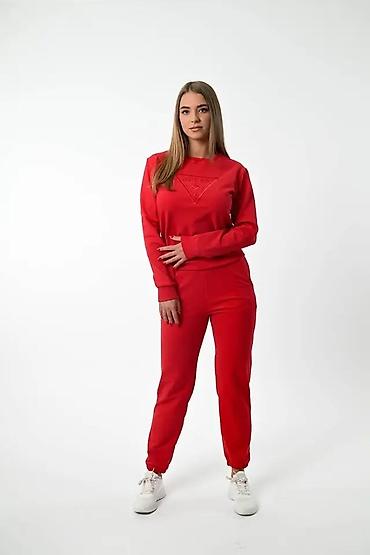 Gornji i donji deo: Ženski komplet trenerke – duks + donji deo - Model: jednobojni — 18