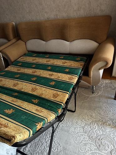 divan pufik: Qonaq otağı dəsti – divan və iki kreslo - Komplekt: 1 ədəd 3‑yerlik — 4