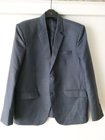пиджак мужская: Костюм M (EU 38), L (EU 40), цвет - Серый