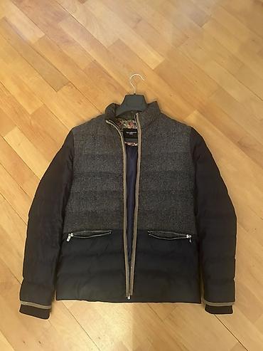 Kişi qış gödəkçəsi – qarışıq materiallı, parka tipli - Rəng: tünd lalafo.az -da Kişi qış gödəkçəsi – qarışıq materiallı, parka tipli - Rəng: tünd
