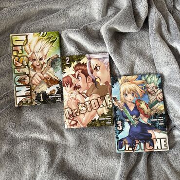 Kitablar, jurnallar, CD, DVD: Dr. Stone manga 📚
Cəmi: 35azn