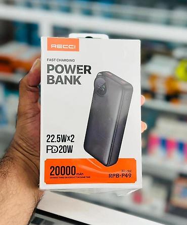 Xarici akkumulyator Recci RPB-P49 22.5W 20000 mAh Akkumulyatorun