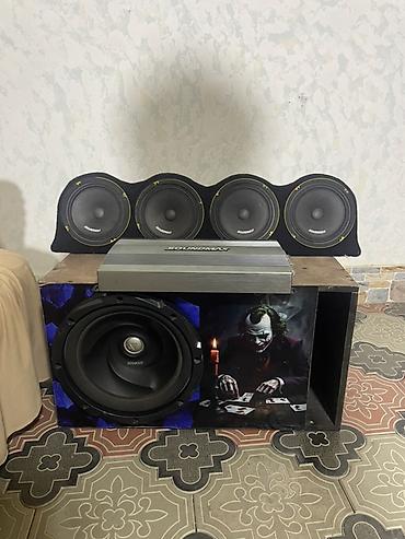 аудио усилитель купить: Avtomobil akustika paketi – Soundmax + Kenwood Tərkib: - 4 ədəd — 1