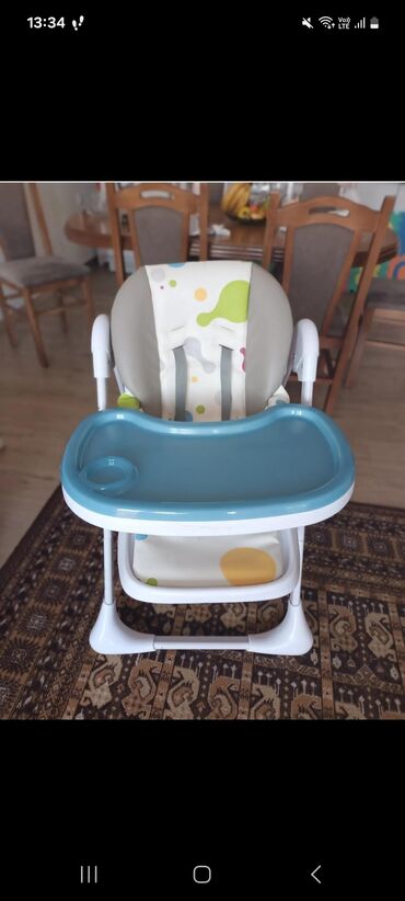 stolica za bebe za hranjenje: Bоја - Svetloplava, Upotrebljenо
