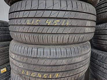 Транспорт: Шины 215 / 45 / R 17, Лето, Б/у, Пара, Легковые, Япония — 1