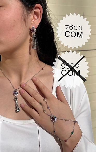 Серебряные наборы украшений: Набор украшений, Проба 925, Женские, Новый — 8