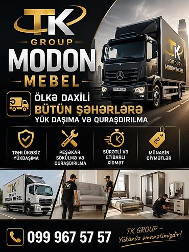 189 yuk dashima: TK Group – Modon Mebel yükdaşıma və quraşdırma xidməti - Ölkə — 1