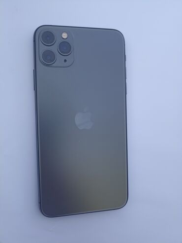 Apple iPhone: IPhone 11 Pro Max, Б/у, 256 ГБ, Graphite, Защитное стекло, Чехол, 74 %