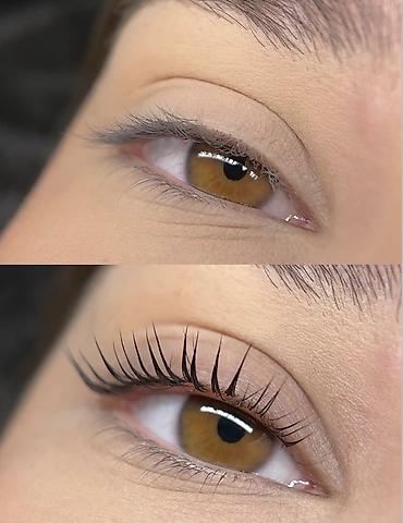 смас лифтинг: Ламинирование и лифтинг ресниц (Lash Lift) с окрашиванием - Эффект — 1
