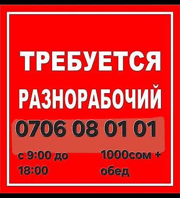 кун тракторный: Требуется разнорабочие ребята с 9:00 до 18:00ч оплата 1000сом + — 1