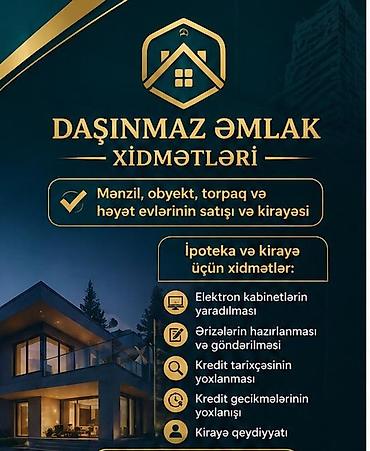 evlər studiya: Daşınmaz Əmlak Xidmətləri - Mənzil, obyekt, torpaq və həyət evlərinin — 1