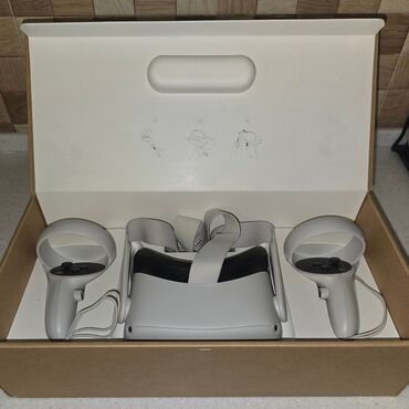 oyun ucun rul: Ağ rəngli, 256GB, hamısı birində Oculus Quest 2 VR dəsti, Amerikadan