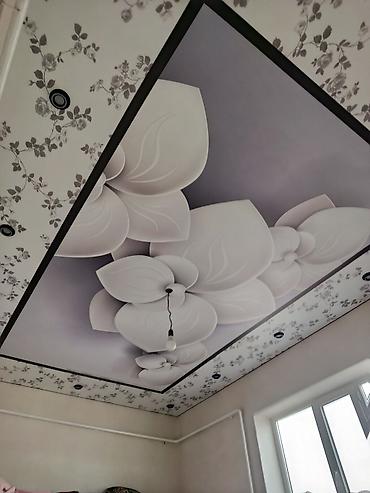 Натяжной потолок: Натяжной потолок Матовое, 3D потолки, Глянцевое Бесплатный замер, Гарантия, Монтаж — 2