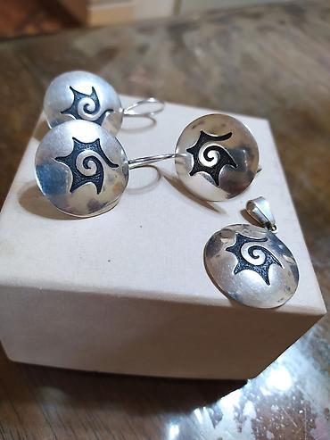 Серебряные наборы украшений: Набор украшений, Проба 925, Женские, Новый — 7