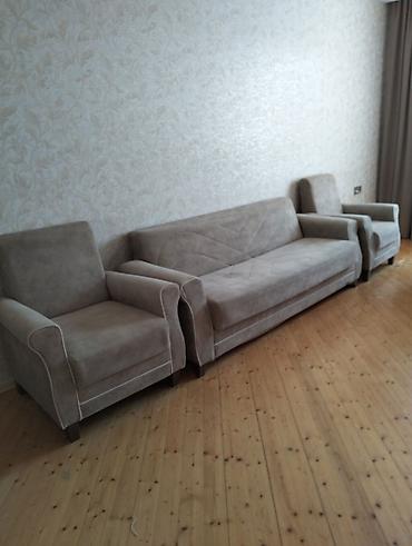 İşlənmiş, Divan, 2 kreslo, Bazalı, Açılan
