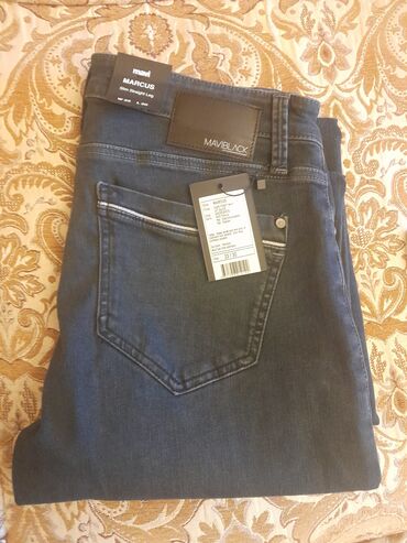 Şalvarlar: Klassik KG - Men's Pants, Mavi, L (EU 40), rəng - Göy