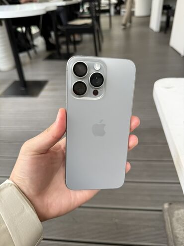 навушник айфон: IPhone 15 Pro Max, 1 ТБ, Natural Titanium, Защитное стекло, Чехол, 88 %