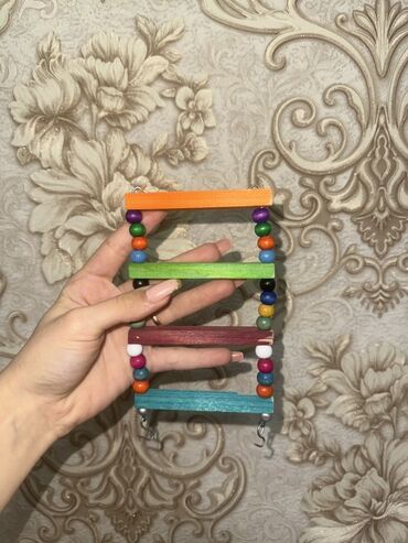 Oyuncaqlar: Papuqay və xırda quşlar üçün asılqan–oyuncaq Balaca yelləncək quşlar — 2