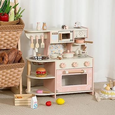 silver kitchen: Детская гарнитура, Новый, Для девочки, Дерево, цвет - Розовый — 2